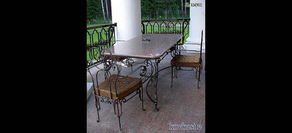 кованые столы и стулья в москве №11
